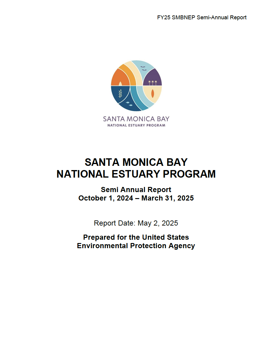 FY25 semi-annual report cover page displaying SMBNEP logo